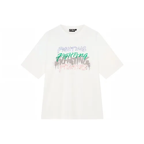 VOBA X TFBOYS 10-я годовщина Co Брендированная SERIES Натуральная белая Унисекс T-рубашка