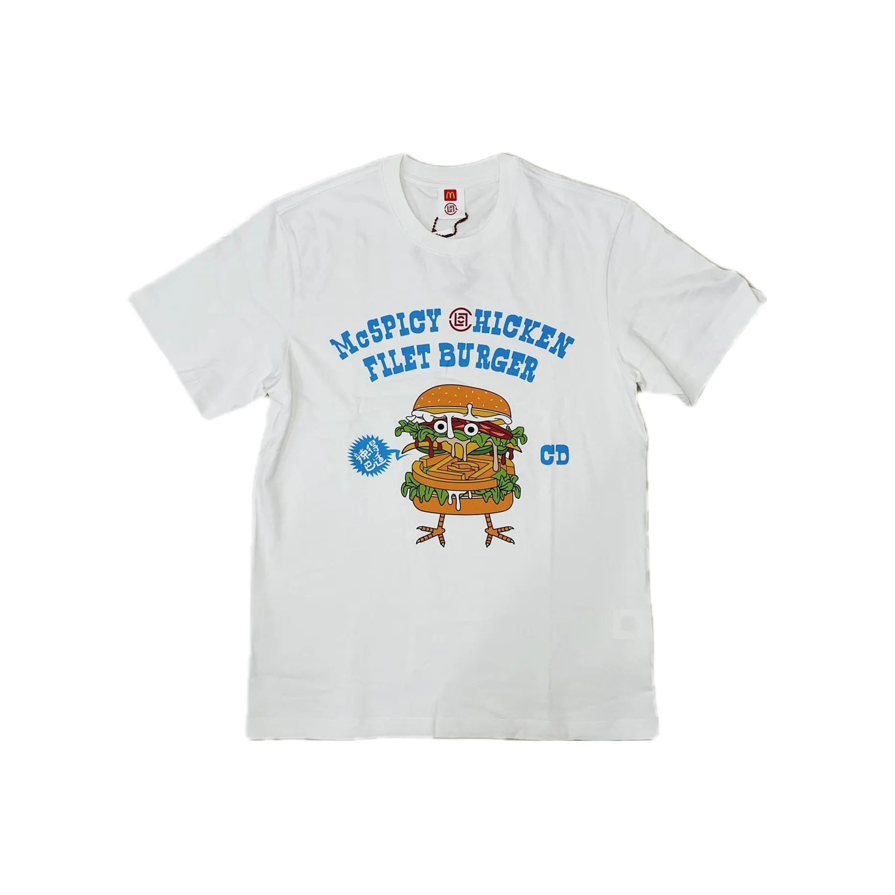 CLOT X McDonald's Белый Синий Мужская T-Рубашка