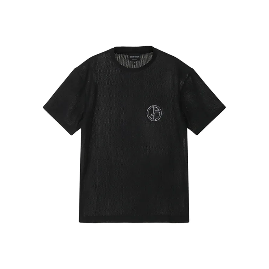 GIORGIO ARMANI Мужские черные T-рубашки