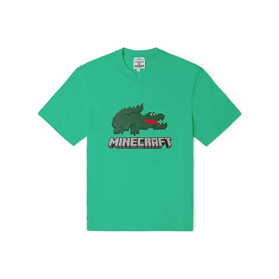 LACOSTE x MINECRAFT, T Shirt Unisex Green