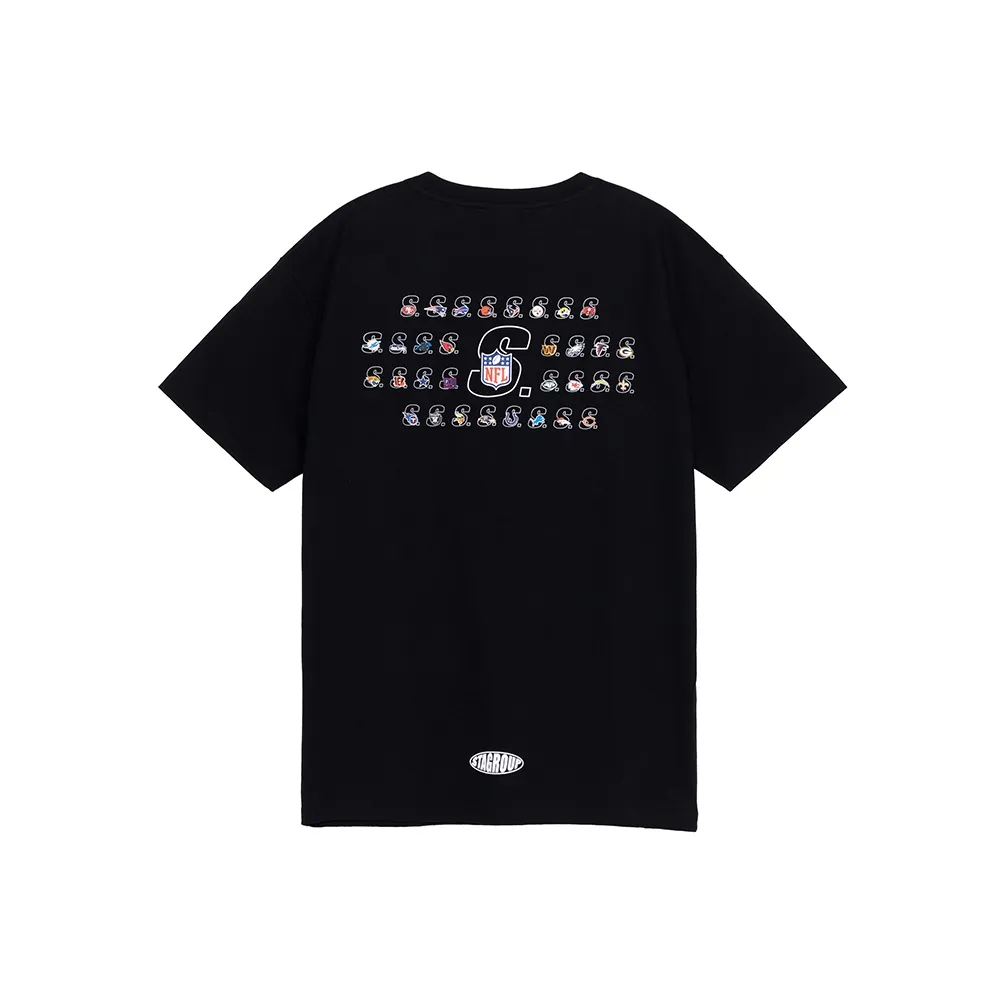 NFL X STA Co Branded Series Черные Унисекс Футболки