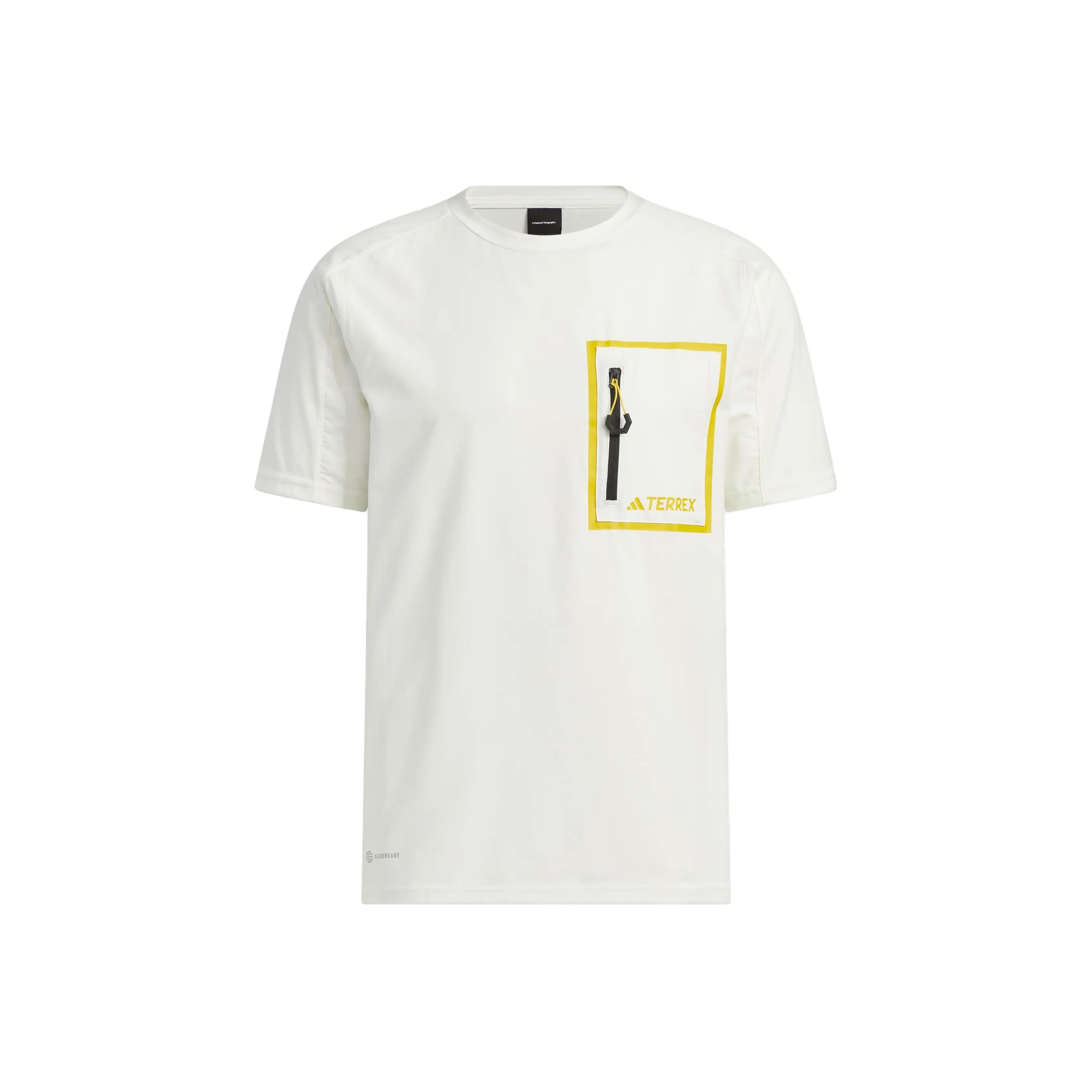 Adidas National Geographic Co branded Section T Shirts Men's White