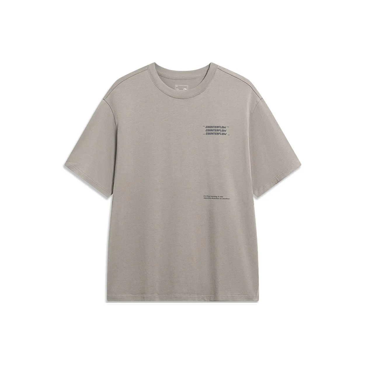 LiNing CF Tracing Sports Fashion Collection T Shirt Unisex Pomegranate Peel Yellow