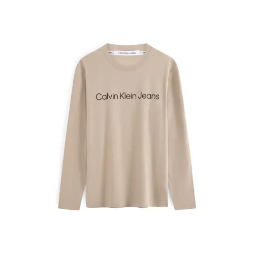Calvin Klein Молочный кофейный Мужские рубашки