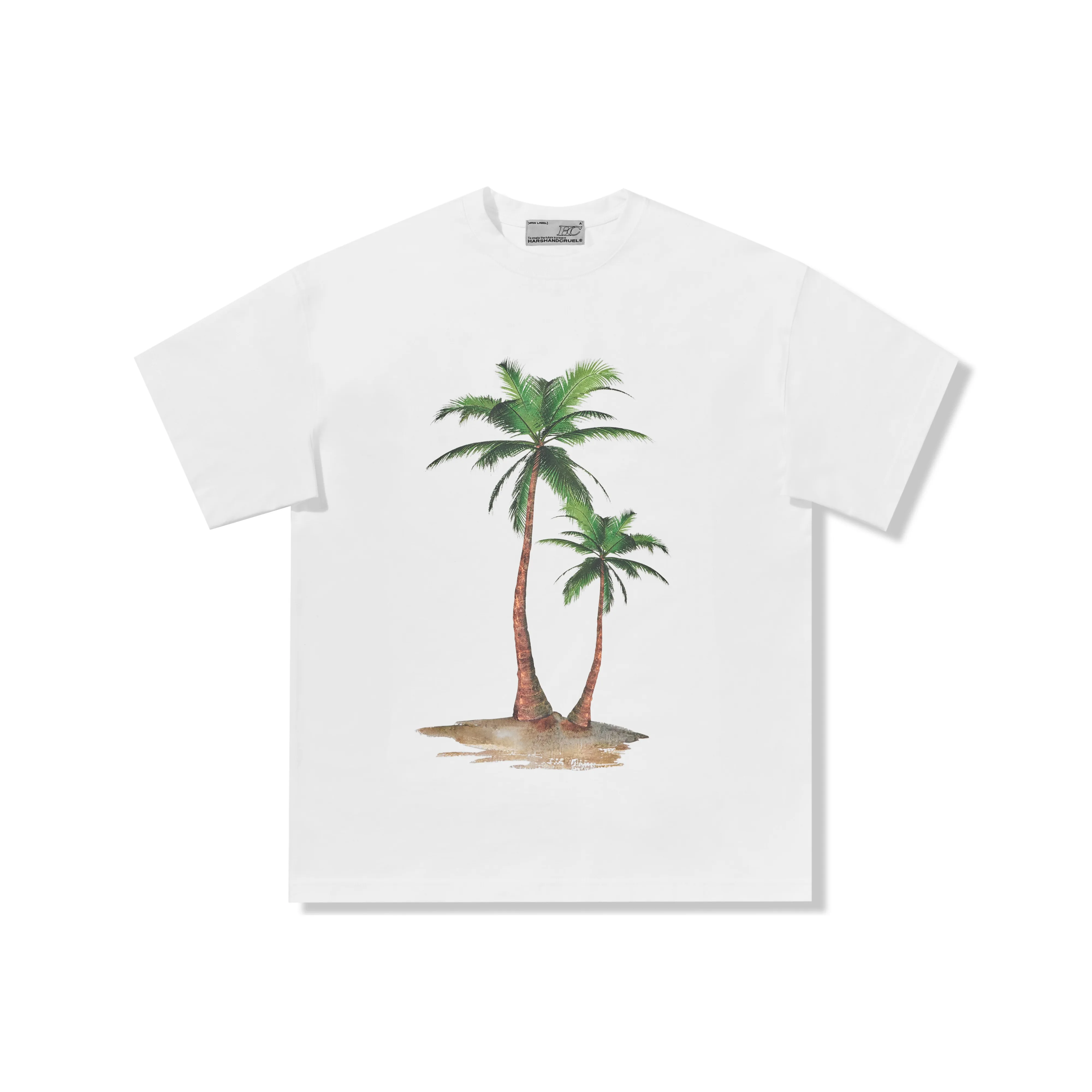 HARSH AND CRUEL Рукав с оборванным плечом T-рубашка Унисекс