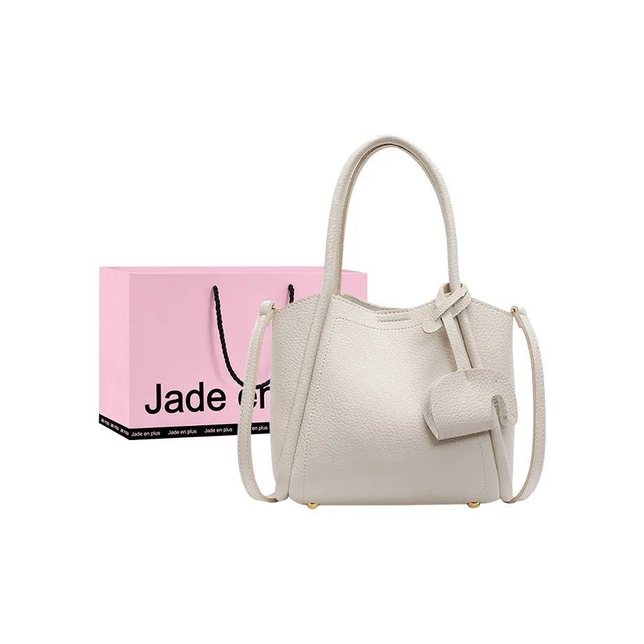 Jade En Plus PU Handbag Regular Women's Coconut Milk White/Elegant Black/Dusty Pink/Khaki