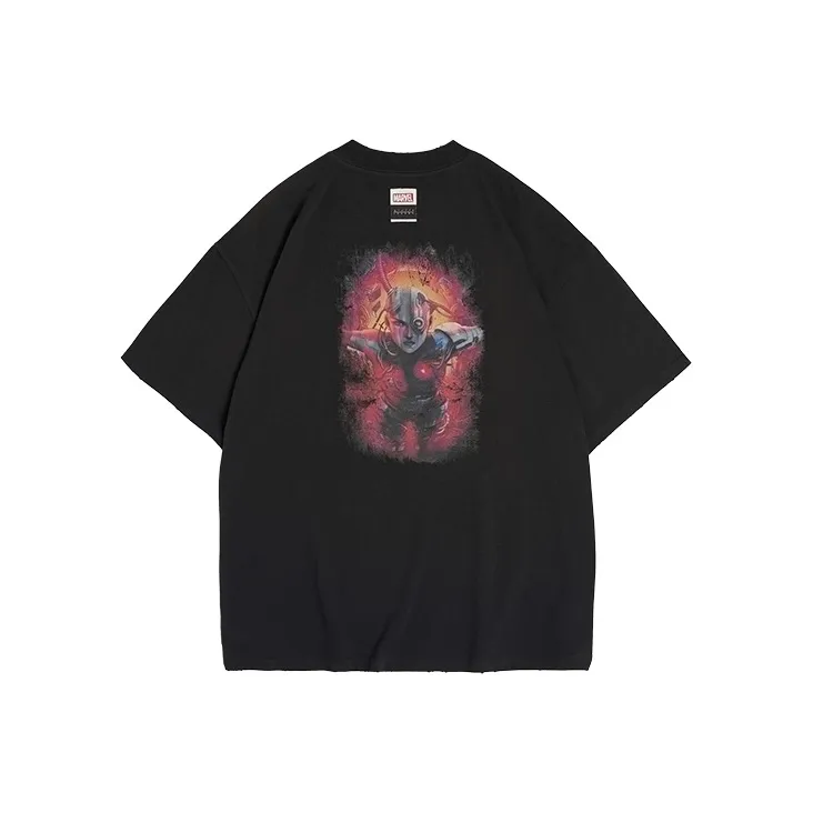 Marvel X XVESSEL X MARVEL/Marvel Co branded Series T Shirts Unisex Black