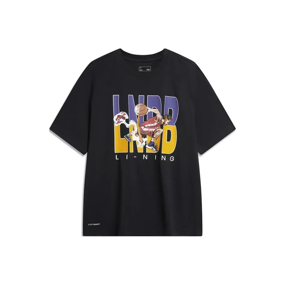 LINING Cool Tea T Рубашка Мужская Черная