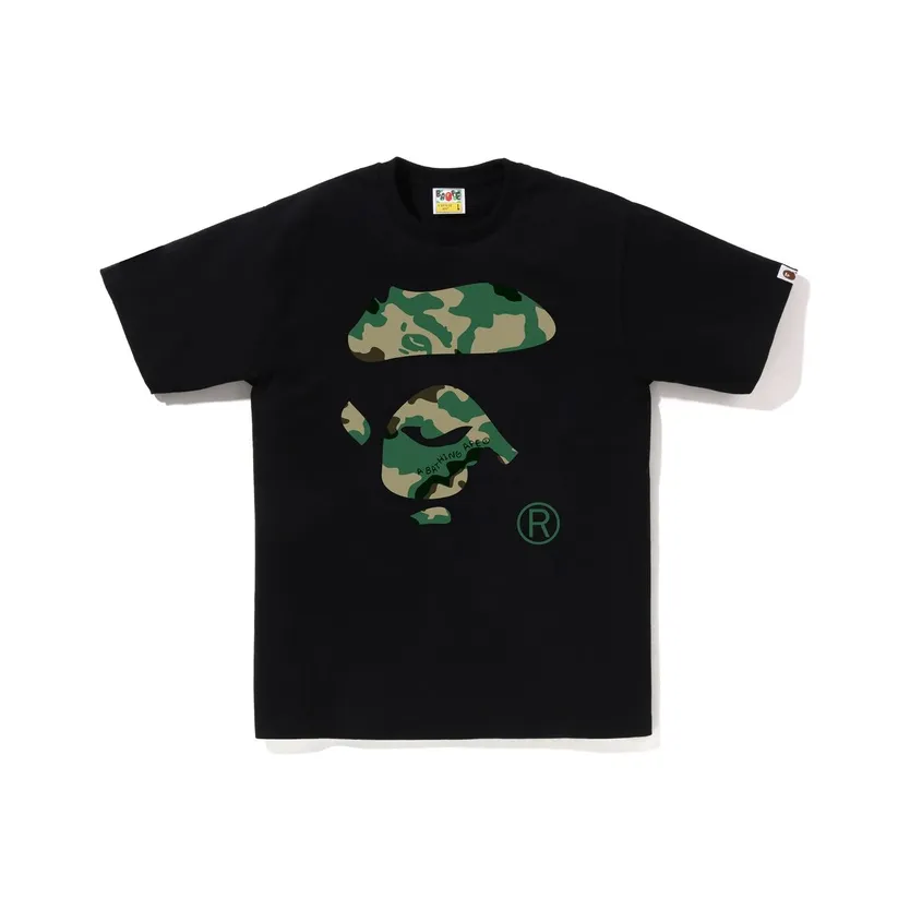 Bape Woodland Camo Ape Face Tee