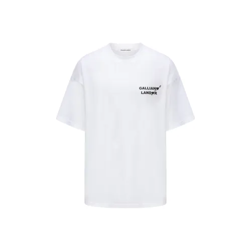 GALLIANO LANDOR Белая Унисекс Рубашка T