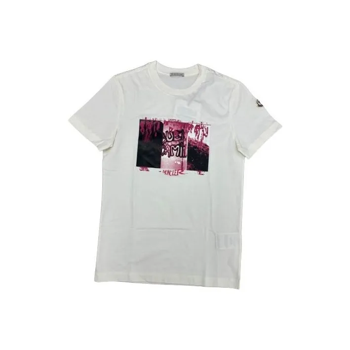 Moncler T Shirts Men's White