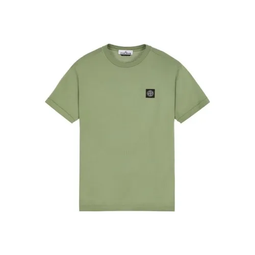 STONE ISLAND Зеленая Мужская Рубашка