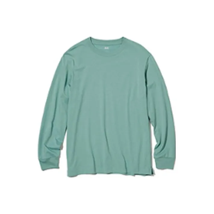 UNIQLO Изумрудно-зеленая унисекс футболка