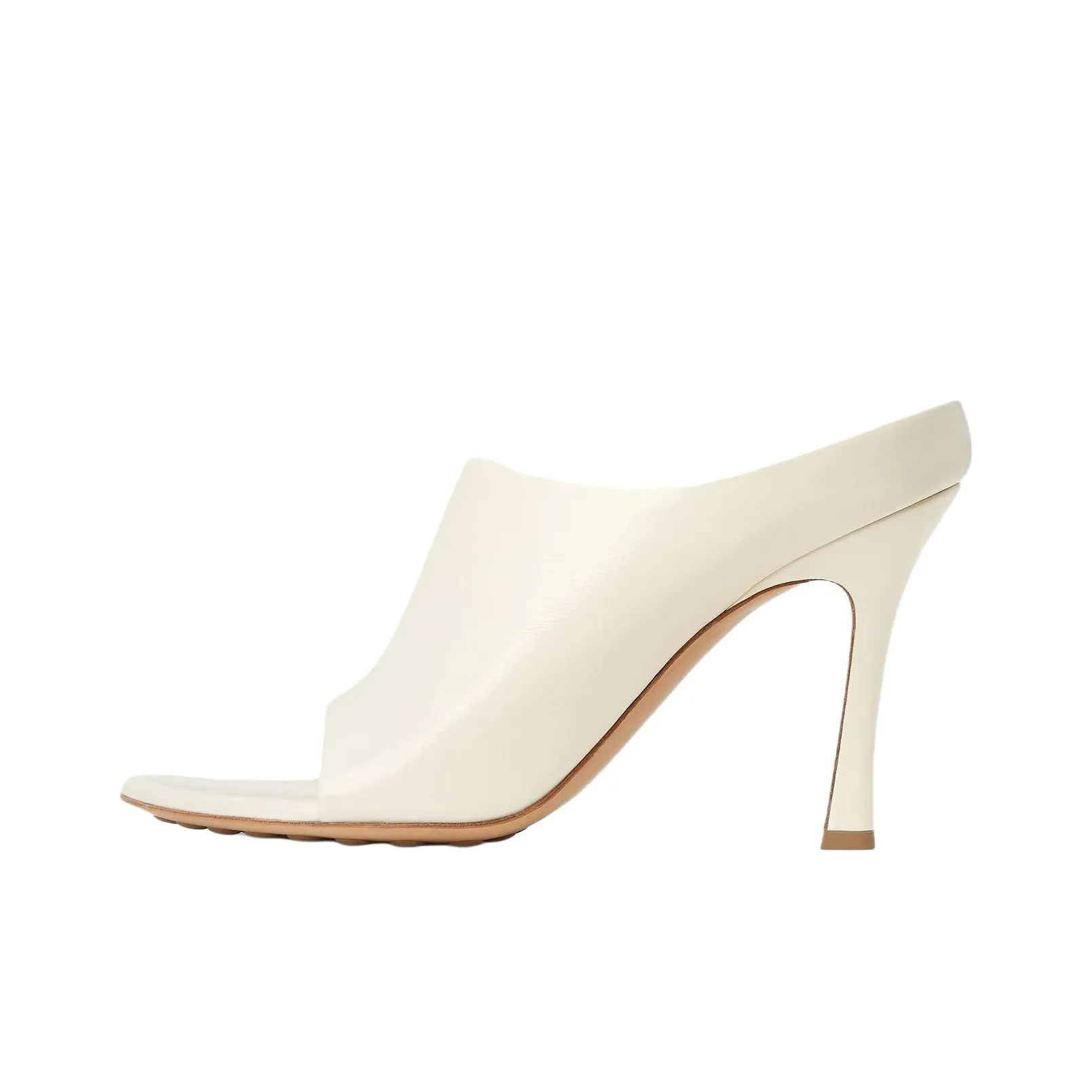 Bottega Veneta Abrasion Resistant Slide Slippers 9cm Women's White