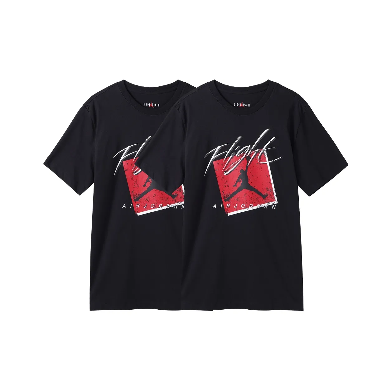 Jordan T Shirt Men's 2 Pack Black/Gym Red/Black