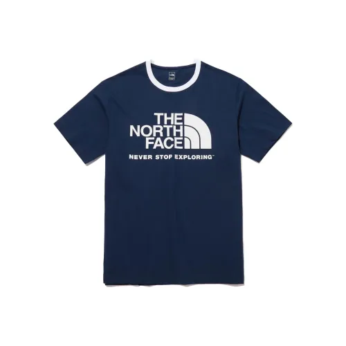 The North Face Темно-синяя унисекс футболка
