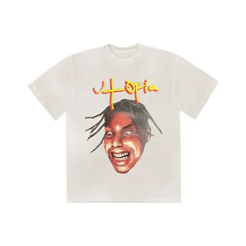 TRAVIS SCOTT Travis Scott SS23 UTOPIA ограниченная серия Белая унисекс футболка