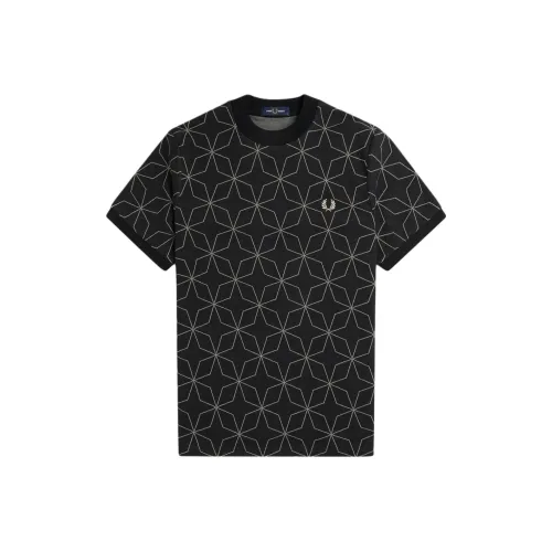 FRED PERRY Черная Мужская Рубашка T