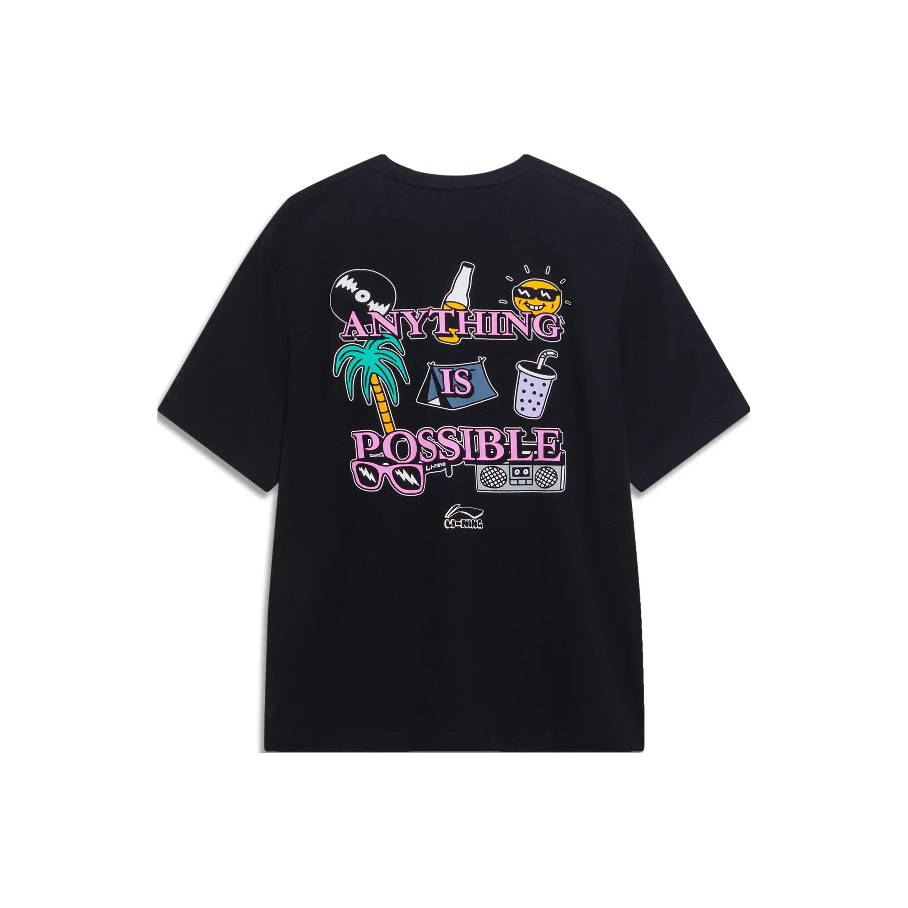 LiNing Sports Lifestyle Collection Sports Trendy Collection T Shirt Men's Black