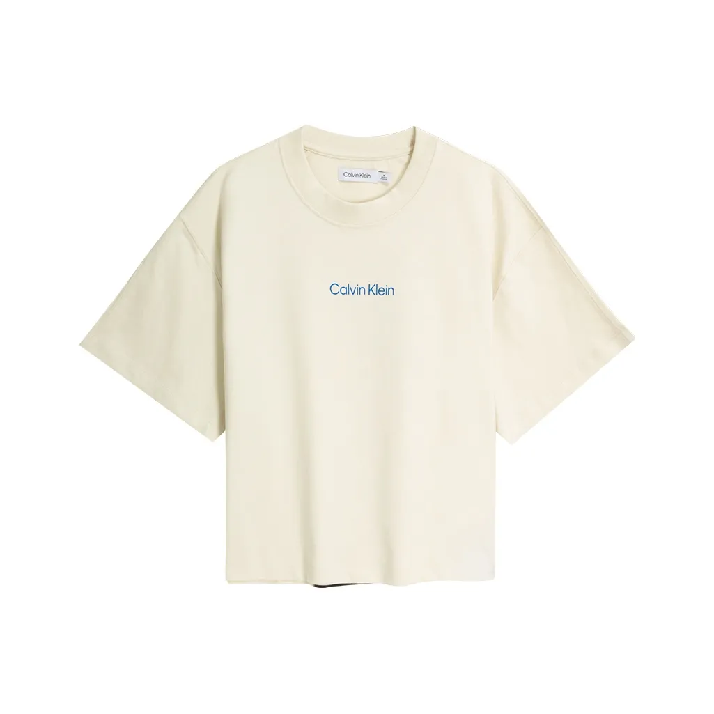 Calvin Klein T Shirts Unisex Ivory