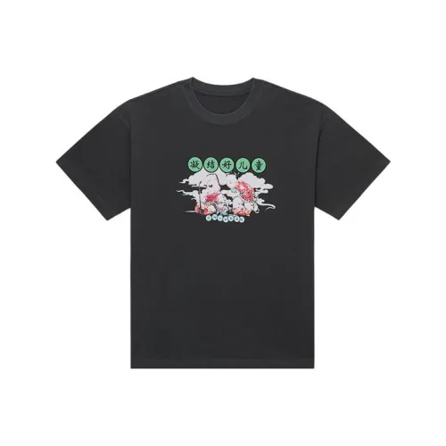 CLOTTEE X AFGK Co Бренд SERIES SS23 Темно-серый Унисекс T Рубашки