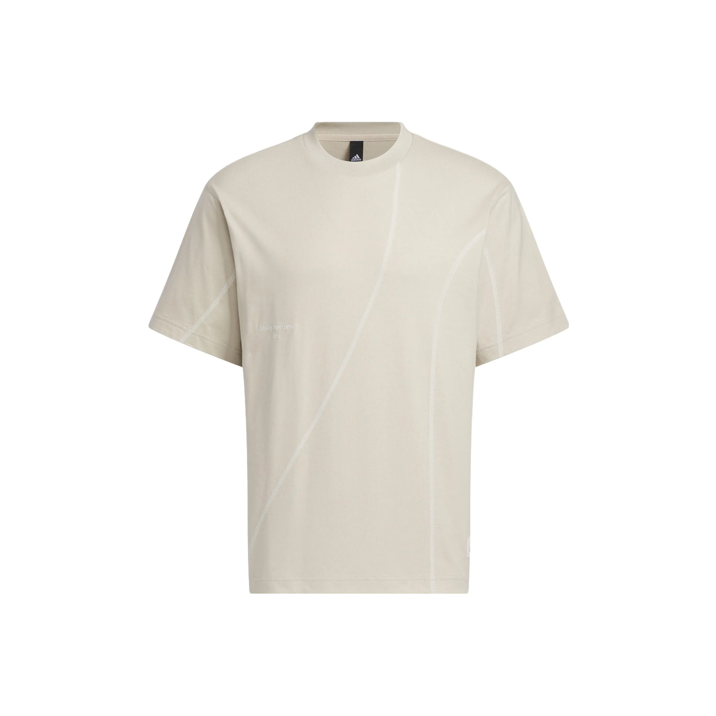 Adidas Drop Shoulder Sleeve T-Shirt Unisex Beige