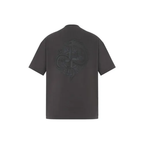 STONE ISLAND Year of the Dragon Special Series Темно-серая унисекс футболка T