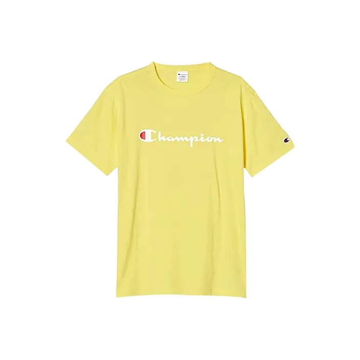 Champion T Shirt Japan Version Unisex Orange Yellow