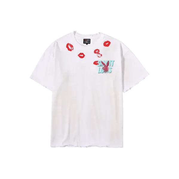 Playboy X SSSAINT LOUIS T-Shirts Unisex Dirty White