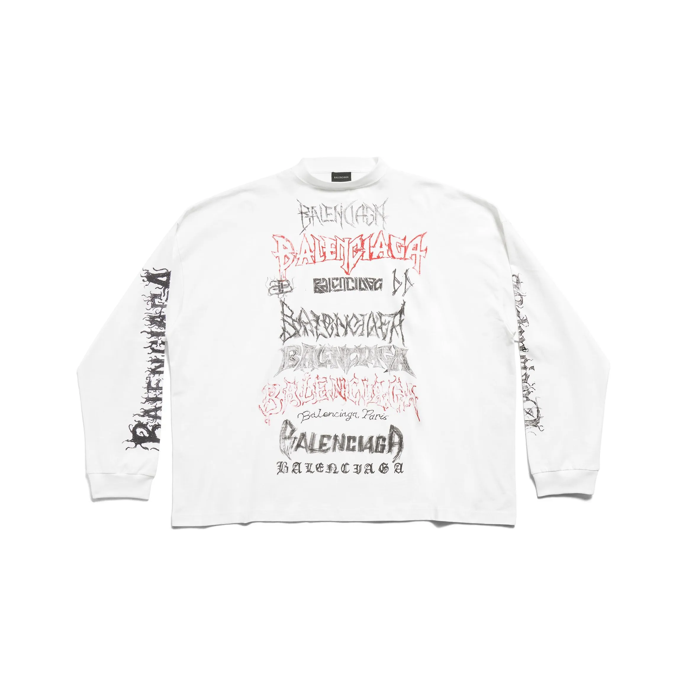 Balenciaga Diy Metal Longsleeve Medium Fit T Shirt