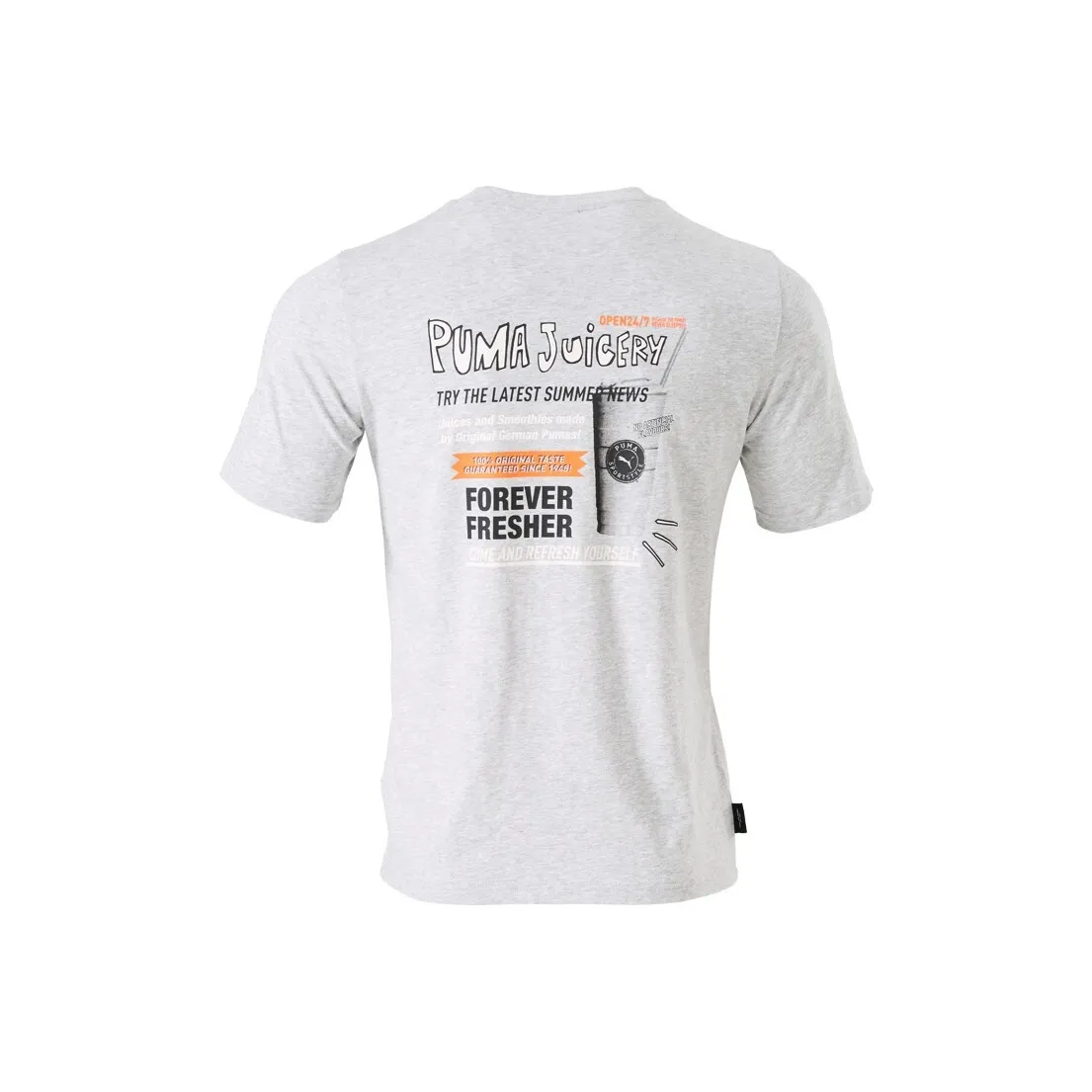 PUMA GRAPHICS JUICERY T Shirts Unisex Gray