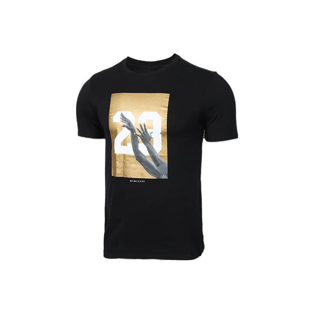 Jordan T Shirts Men's Black/Gold
