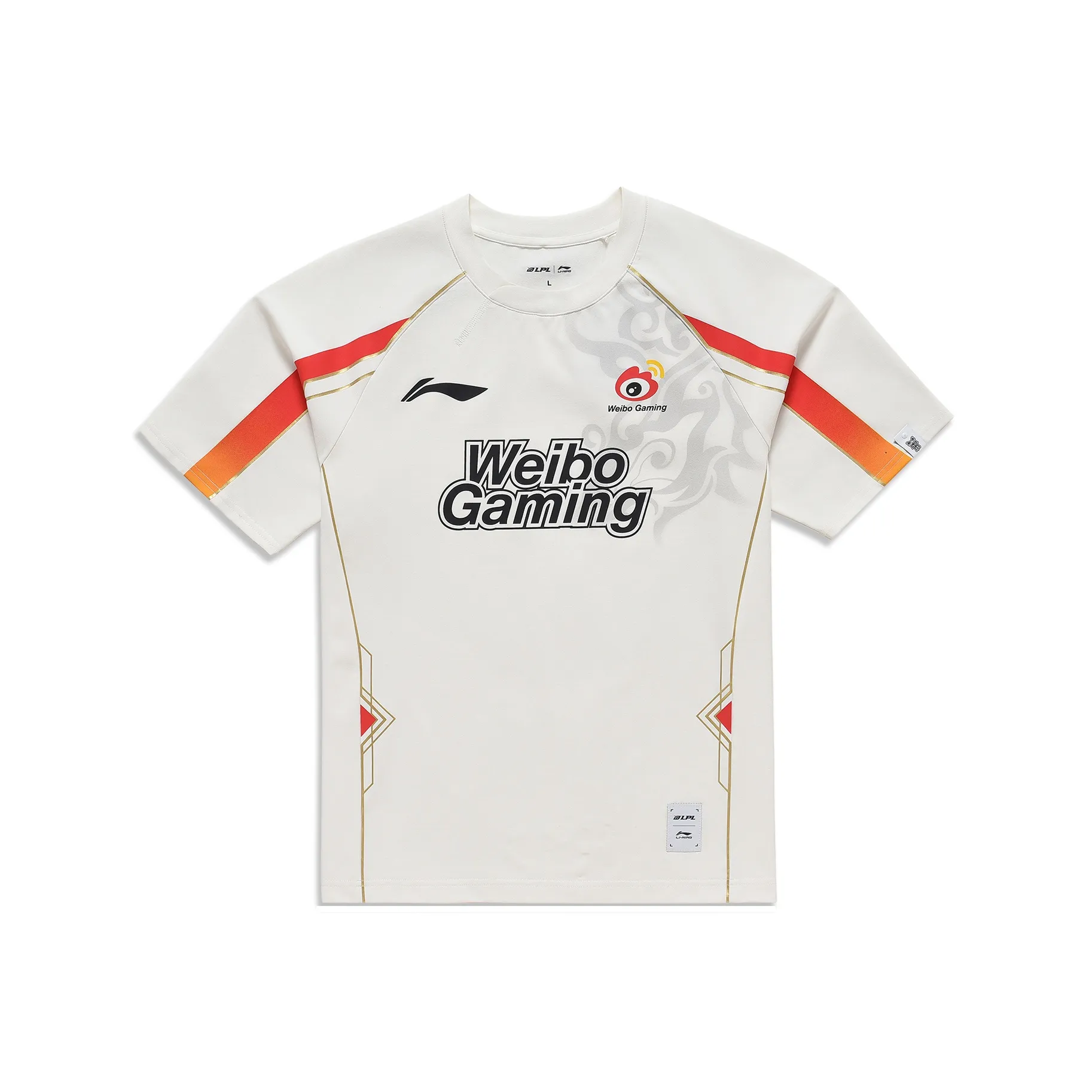 LINING Sports Life Collection T-Shirt 2024 Season WBG Team Unisex Ivory