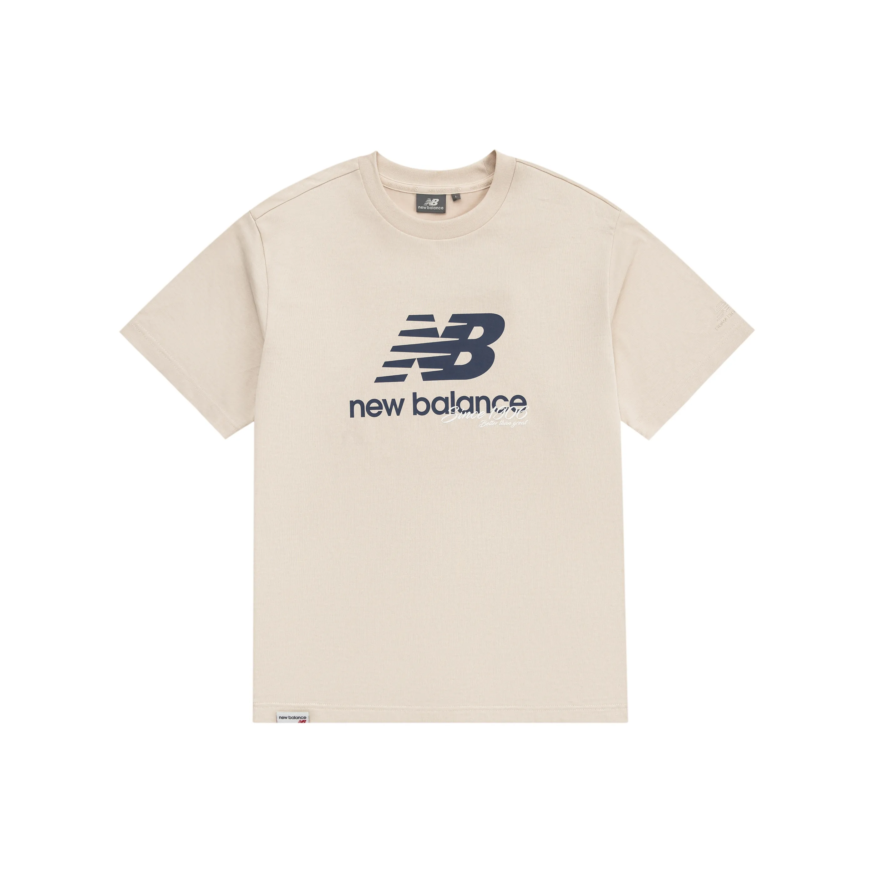 New Balance совместная футболка Мужская Светлый хаки