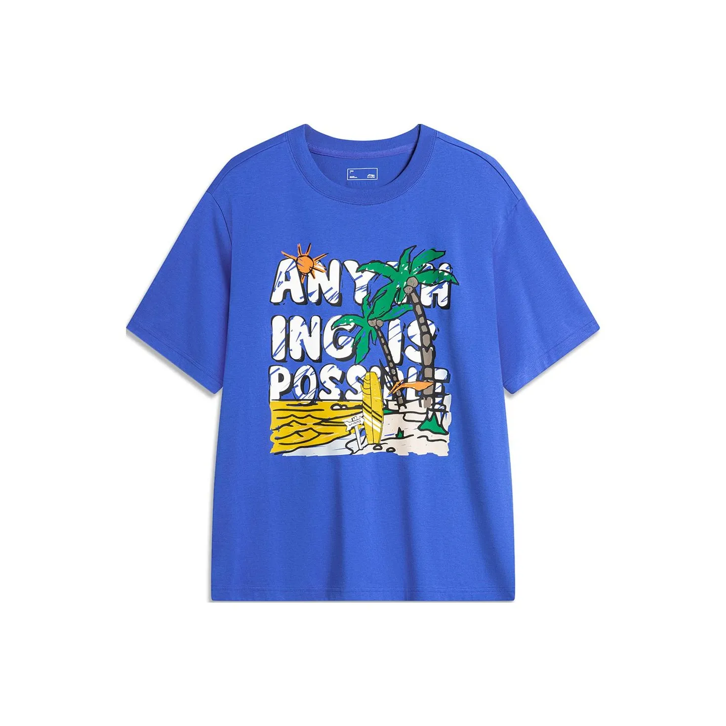 LINING Sports Life Collection Рубашка Мужская Цветная Синяя