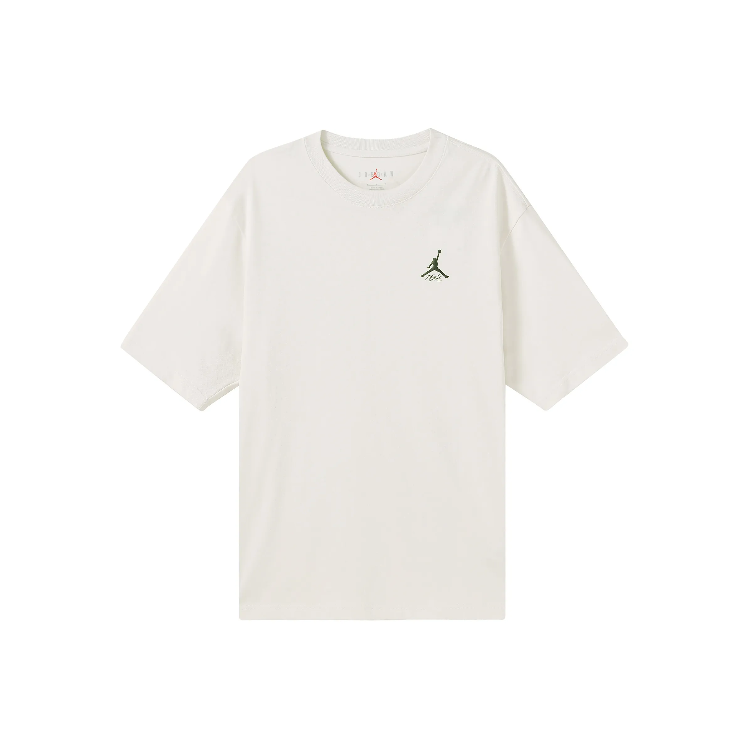 Jordan Drop Shoulder Sleeve T-Shirt Men's White
