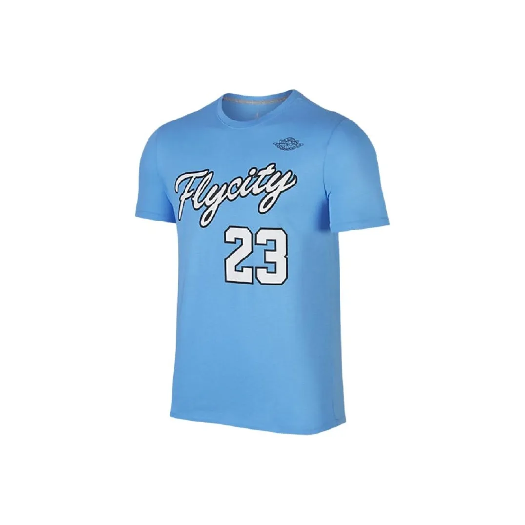 Джордан Fly City Синий Мужская Футболка