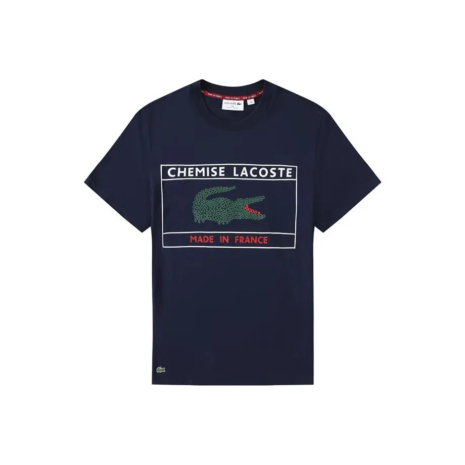 Рубашка LACOSTE Collaboration SS22 T Мужская Темно-синяя