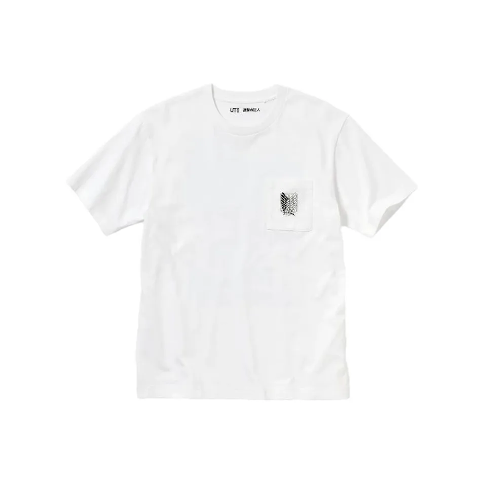 UNIQLO X Attack On Titan T Shirts Men's White