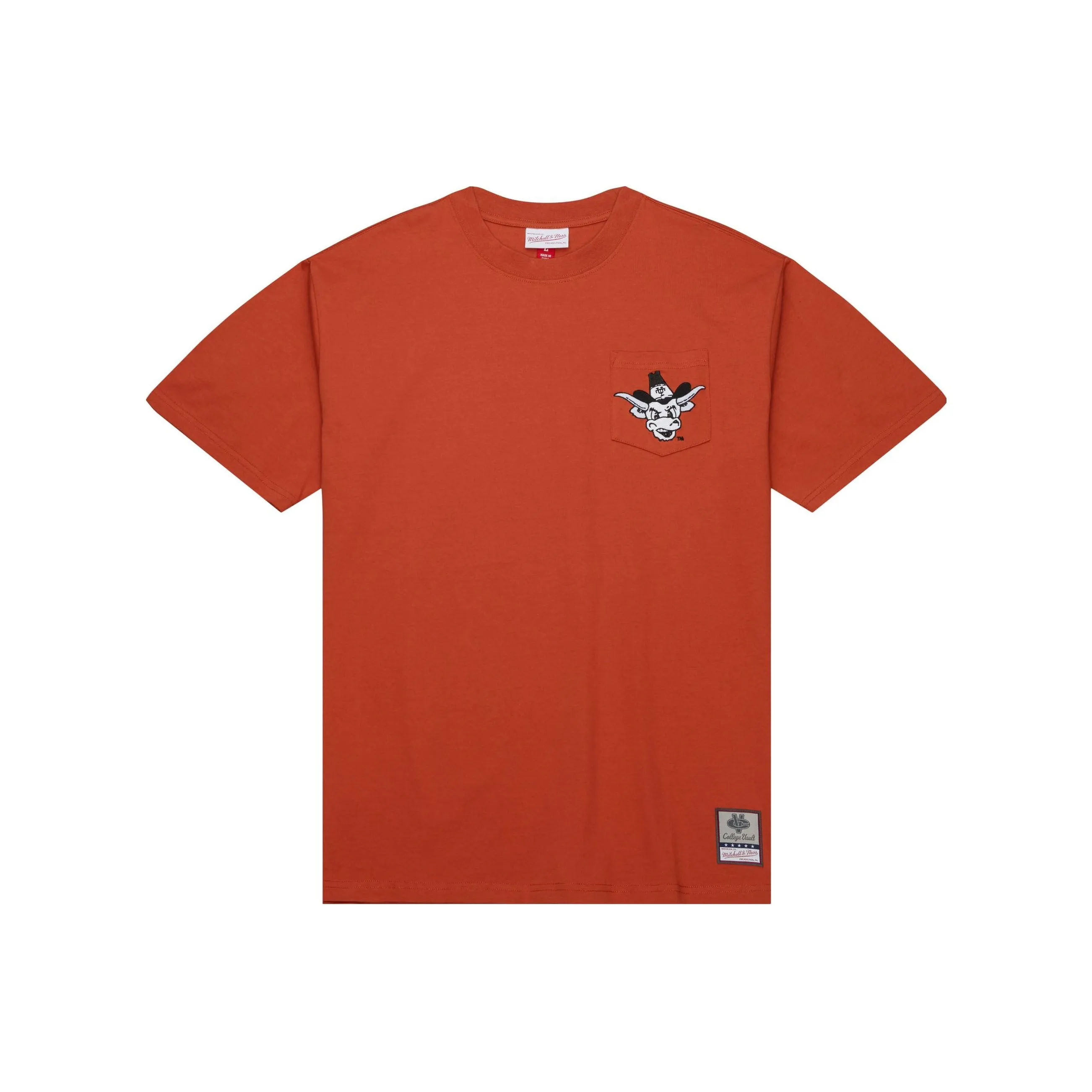 Mitchell Ness Кирпично-красные Мужские T-рубашки