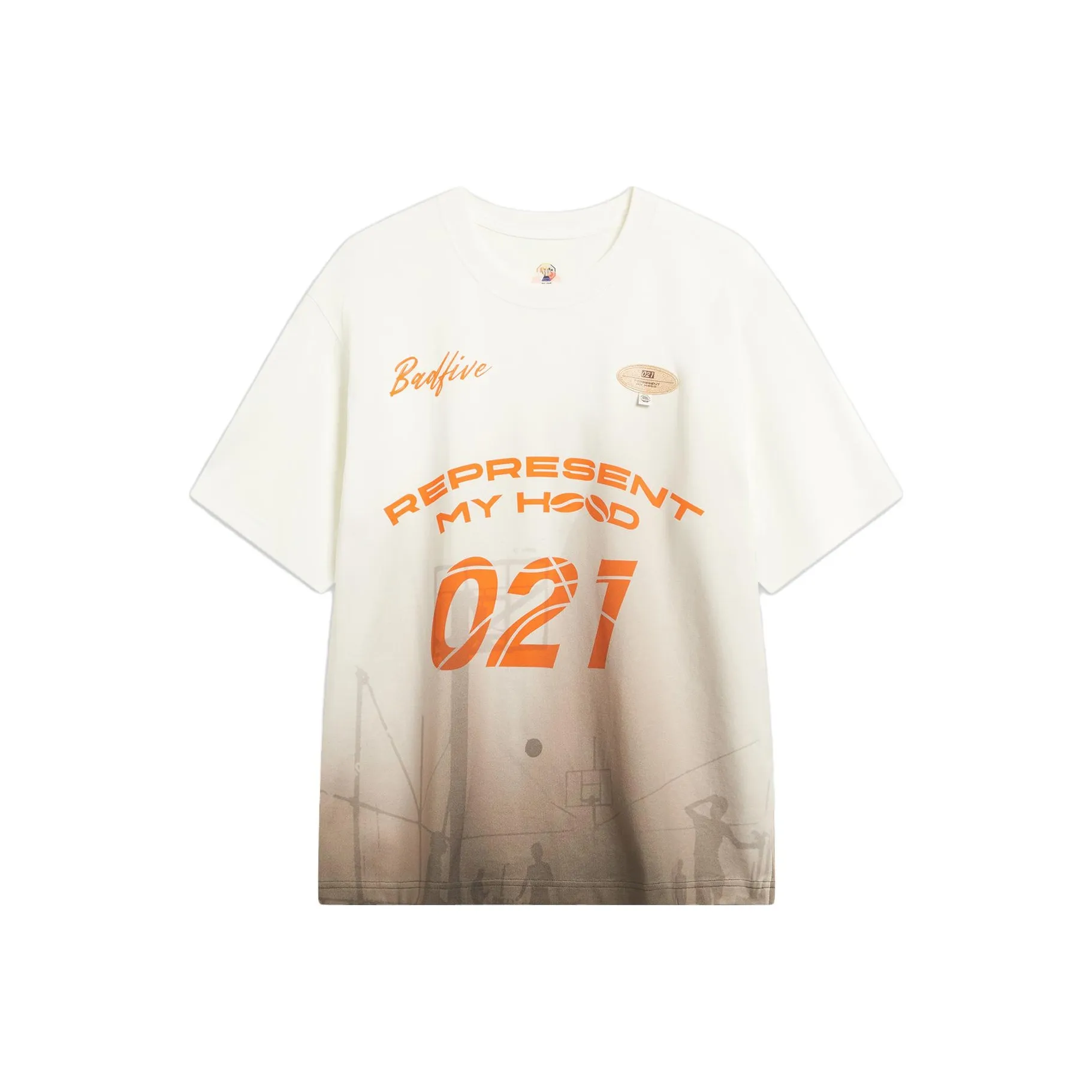 LiNing Badfive T Shirt Unisex Ivory Dye Sublimation