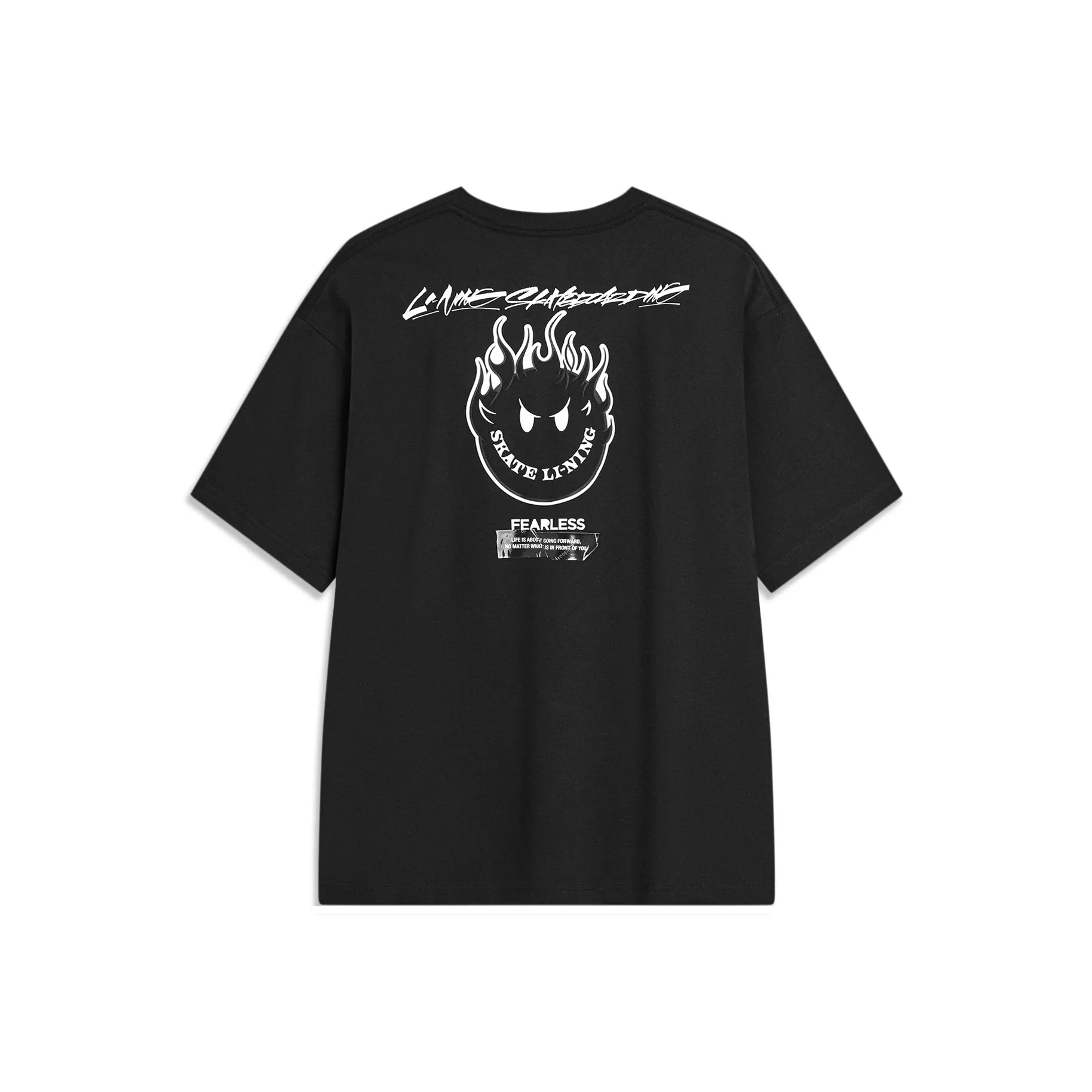 LINING x OG_SLICK Скейтборд T-Shirt Унисекс Черный