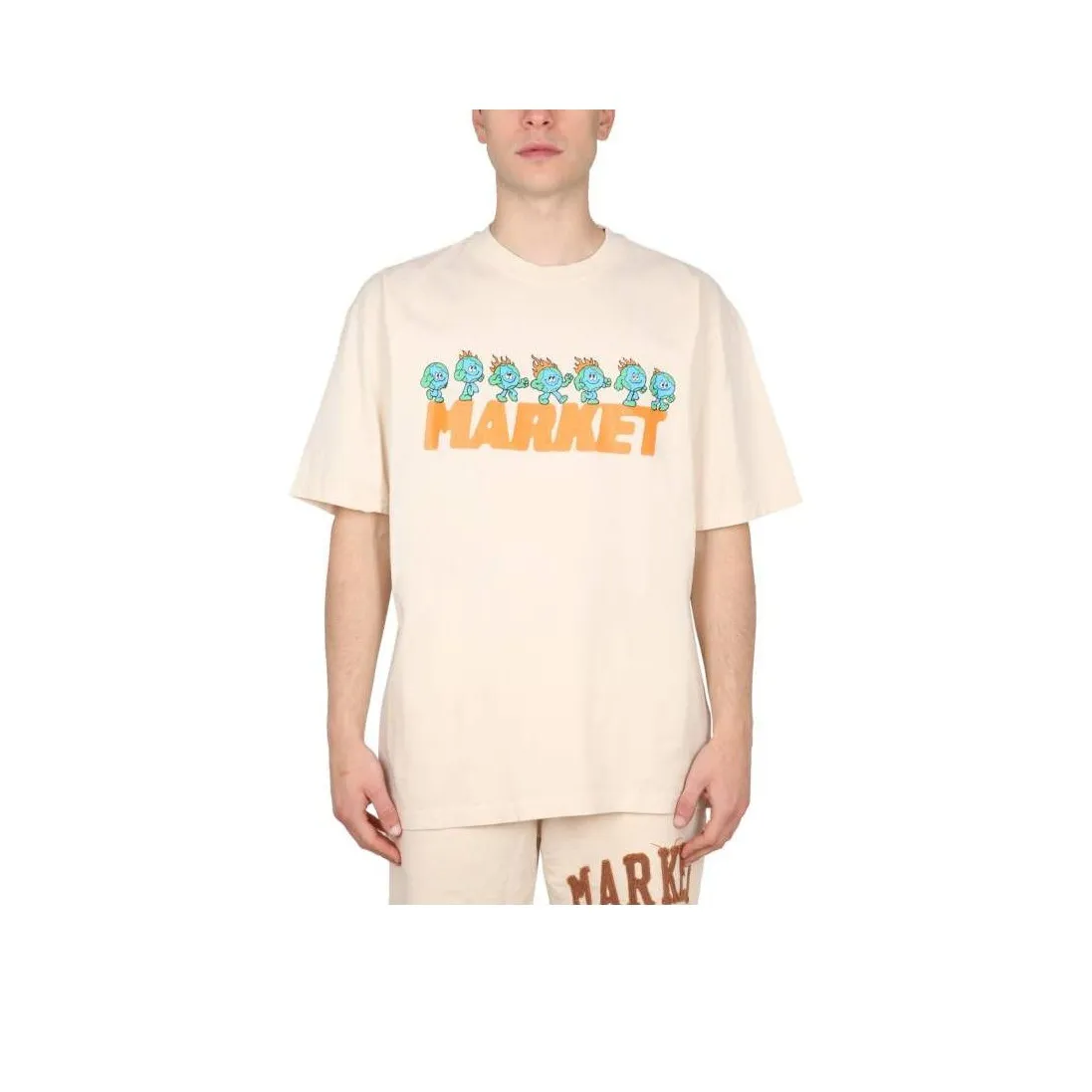Chinatown Market T Shirts Men Beige Yellow