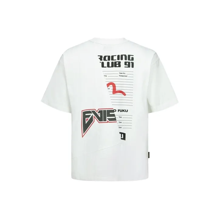 EVISU Белая Мужская T-Рубашка