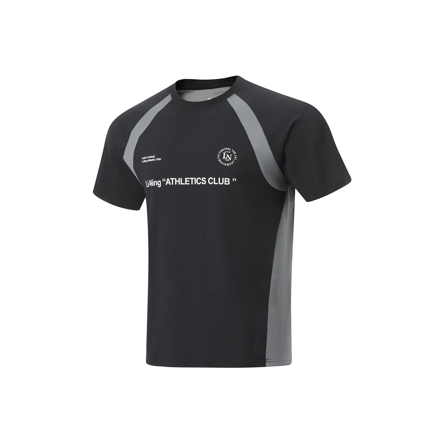 LINING T Рубашка Мужская Черная Тень Серый