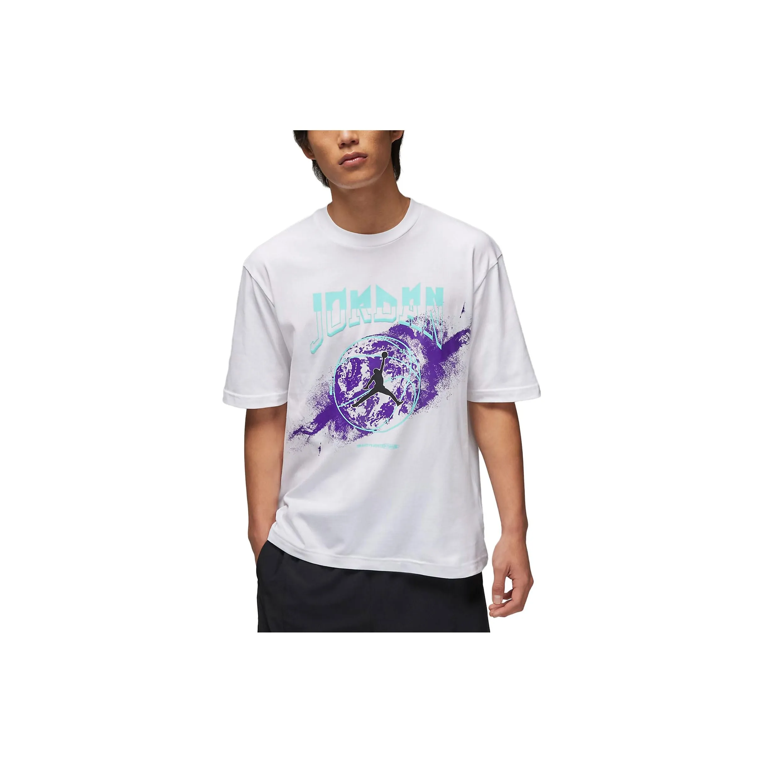 Джордан M J SPRT GFX Белый Мужская Футболка