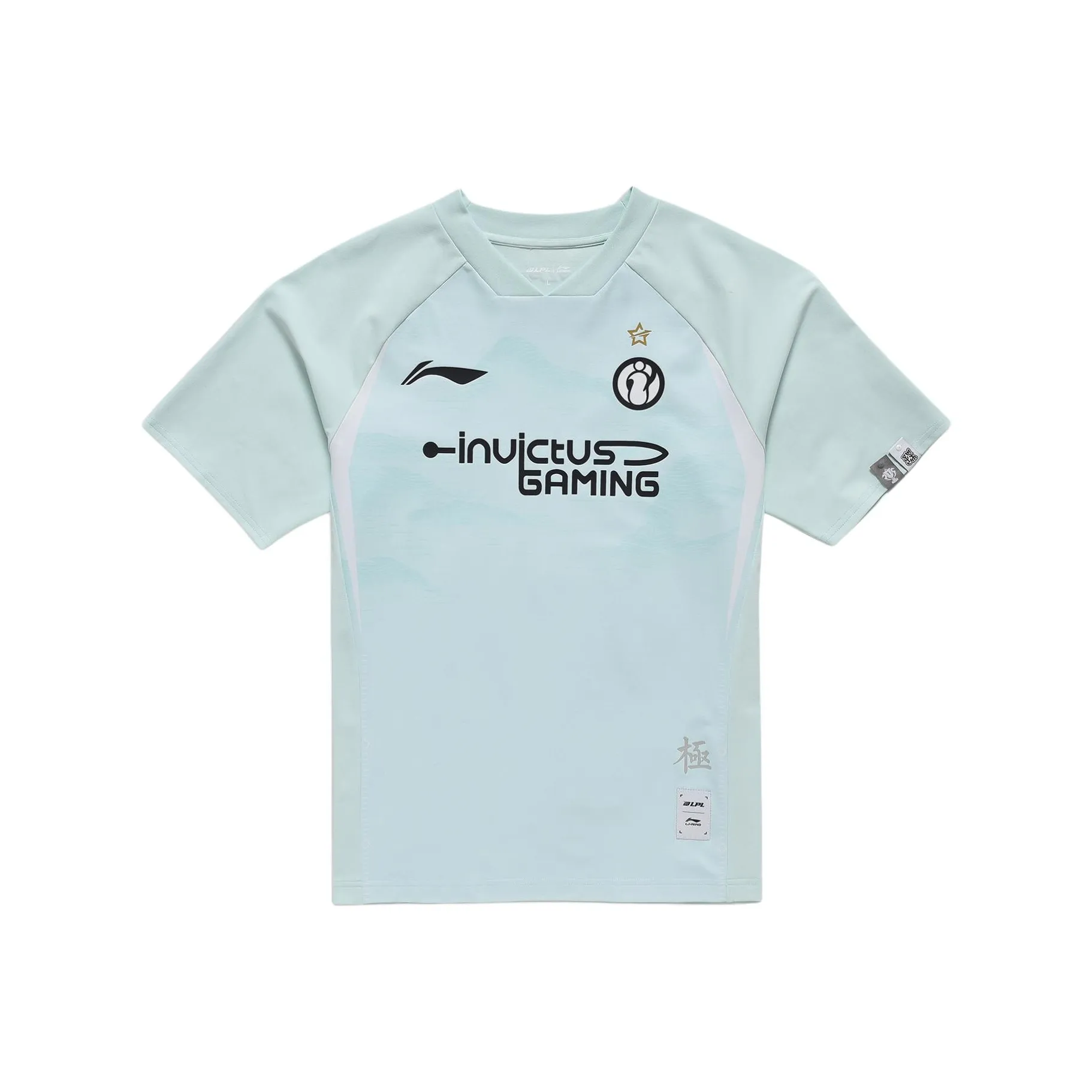 LINING Sports Life Collection Т-рубашка Унисекс Мягкий Аква-синий