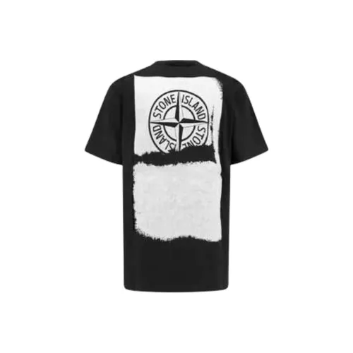 STONE ISLAND Черная Мужская Рубашка