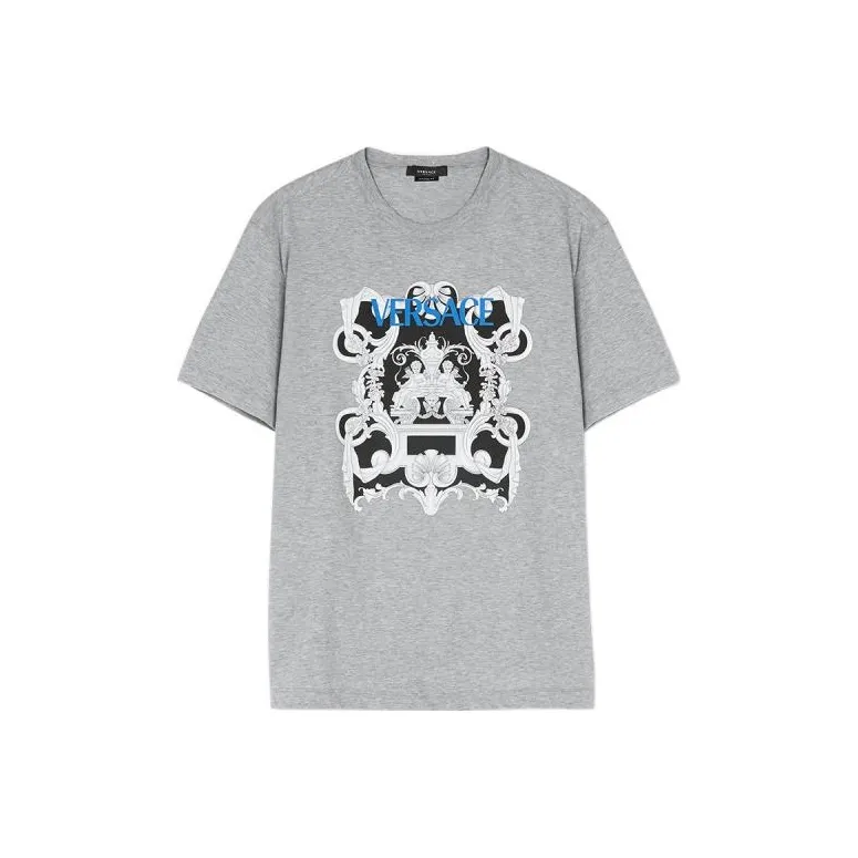 VERSACE Серые Мужские T-Рубашки