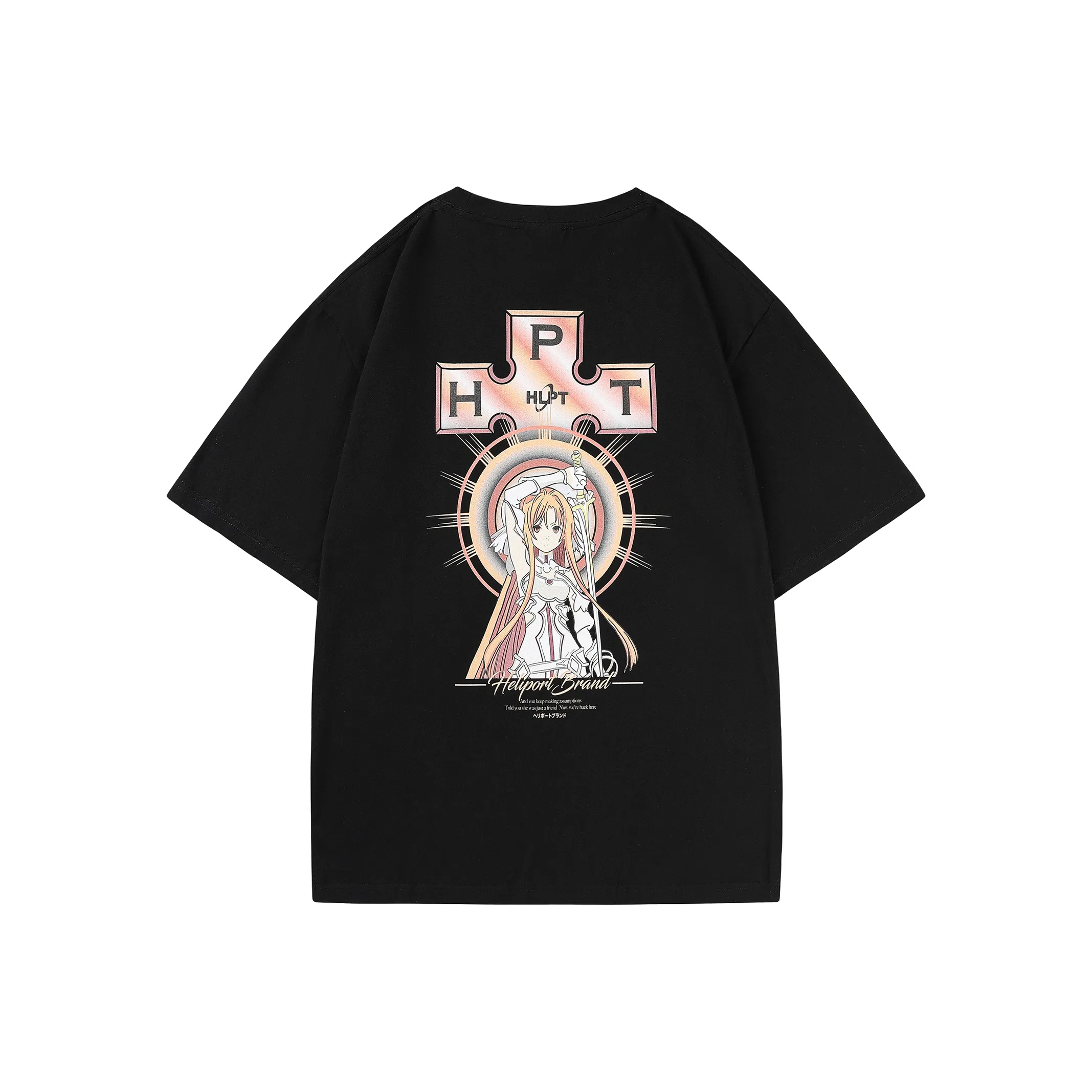 HELIPORT Черная унисекс футболка